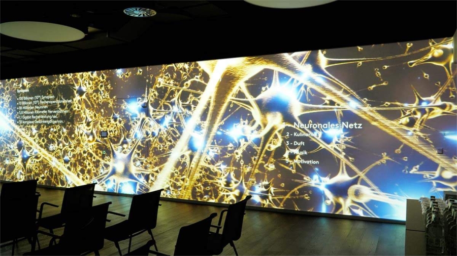 mld Lichtprojektionen Digitale Wandinszenierung Das Morgen