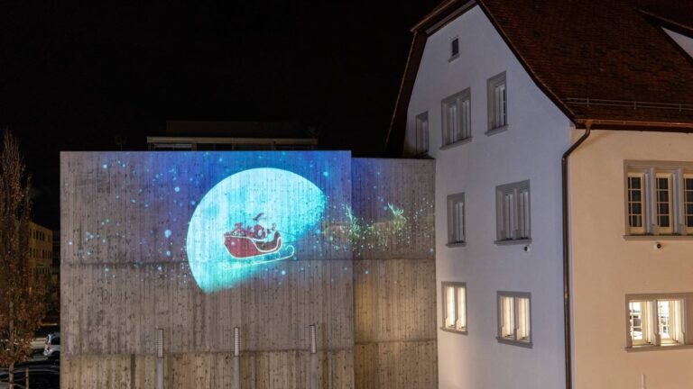 mld Lichtprojektionen Weihnachtszeit 2020 Gemeinde Freienbach