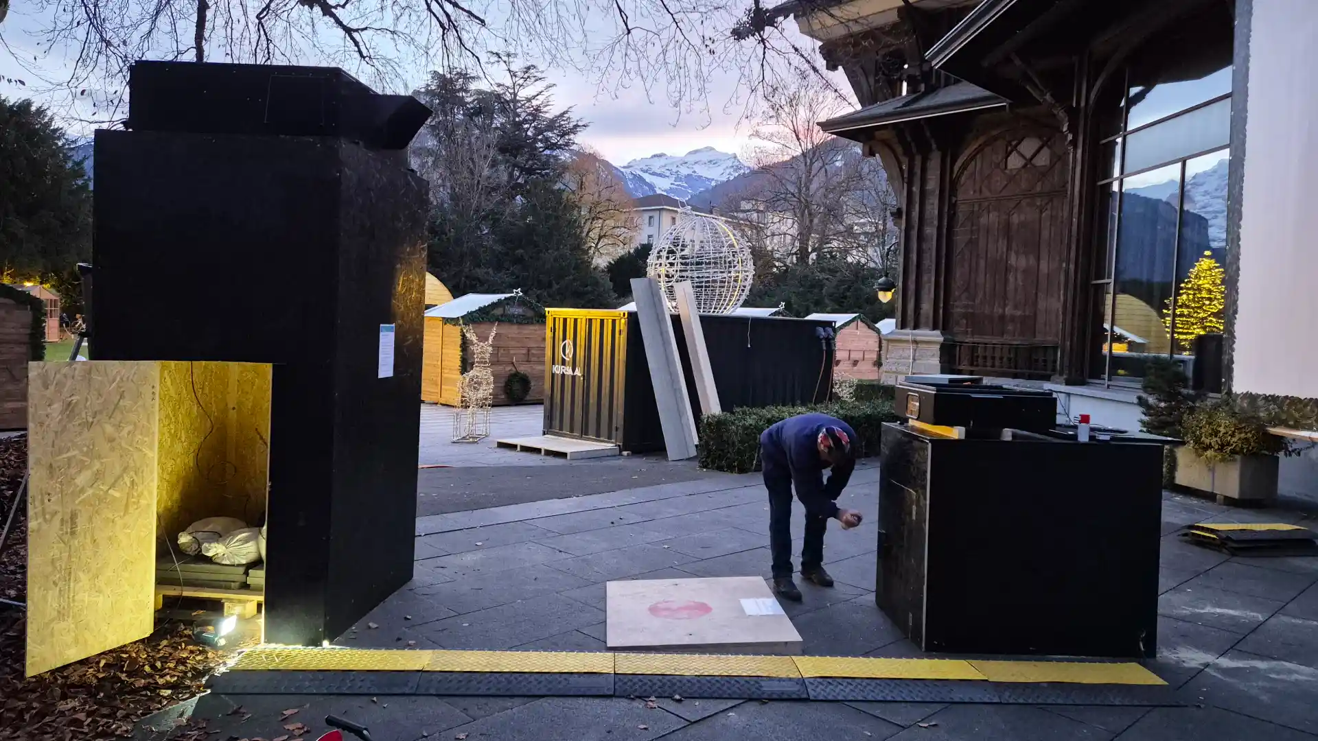 Interaktiver Flugsimulator-Interlaken-Technik