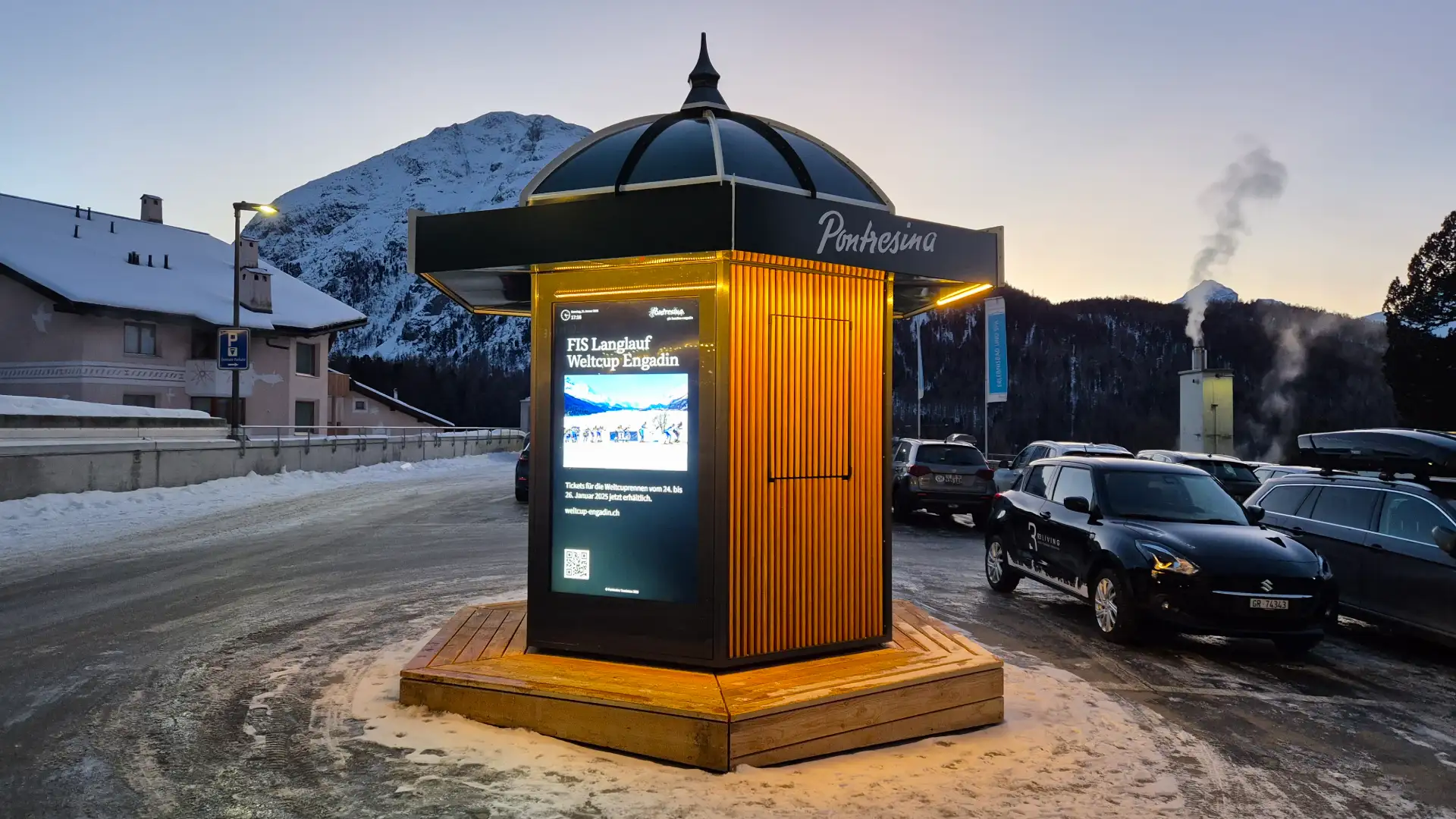Mobile-Litfasssäule-Pontresina
